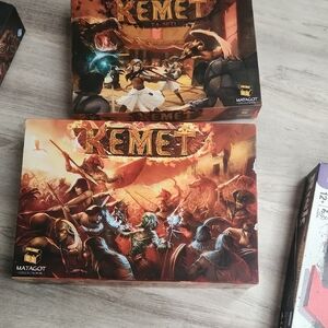 Kemet Board Game by - Red and Black